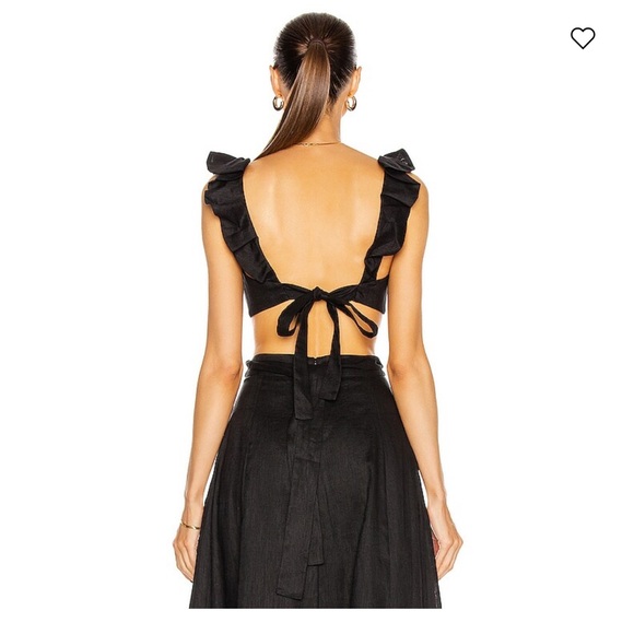 Zimmermann Riders Crop ruffle top and matching skirt set - Picture 3 of 3